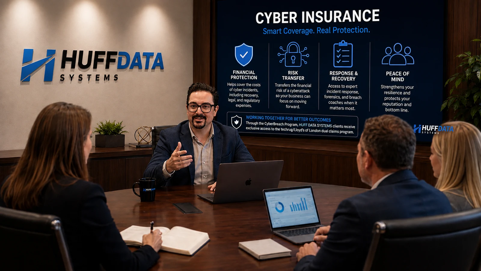 HUFF DATA SYSTEMS cyber insurance, risk transfer, incident response and recovery planning